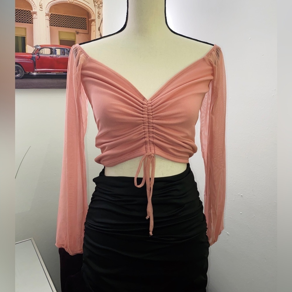 Cute Delicate Drawstring Top